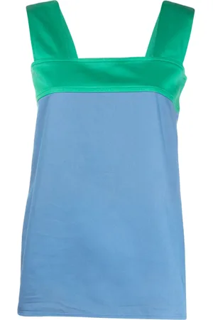 Saint Laurent 1970s colour-block sleeveless top