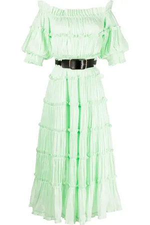 LEO LIN Rue off-shoulder tiered dress