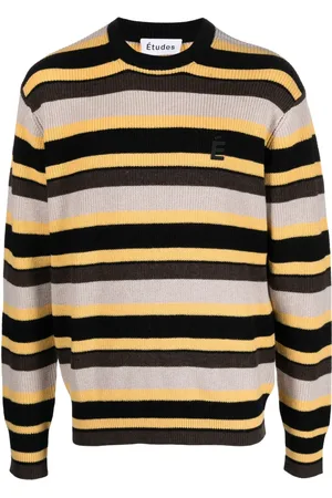Etudes Boris striped knitted jumper
