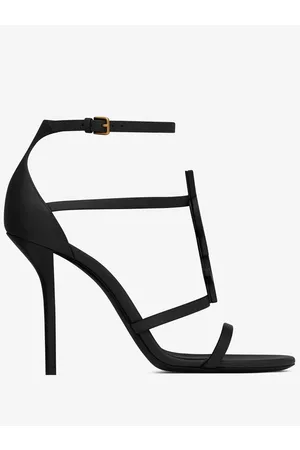 Saint Laurent Cassandra logo 100mm strappy sandals