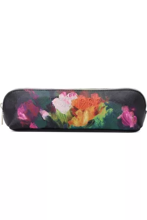 Ted Baker Painterly-print faux-leather brush case