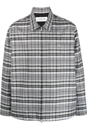 Lanvin Zip-up checked jacket