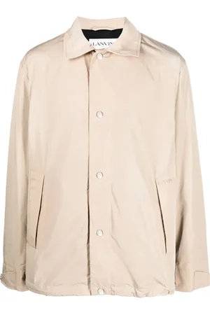 Lanvin Logo-embroidered shirt jacket