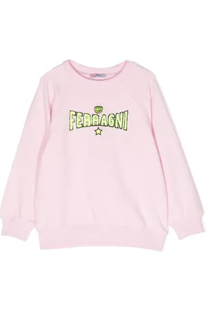 Chiara Ferragni Logo-embroidered stretch-cotton sweatshirt