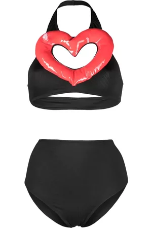 Moschino Heart-shape halterneck bikini