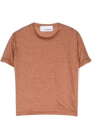 COSTUMEIN Slub-texture linen T-shirt