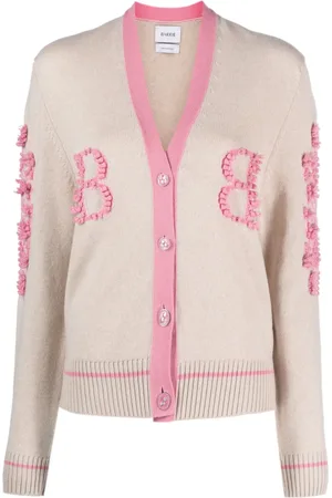 Barrie Contrast-trim cashmere cardigan