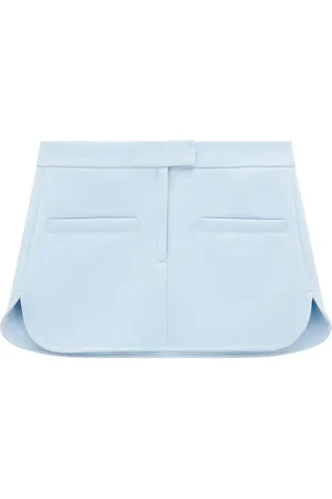 Courrèges Curved twill mini skirt