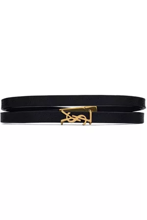 Saint Laurent Leather double-wrap bracelet