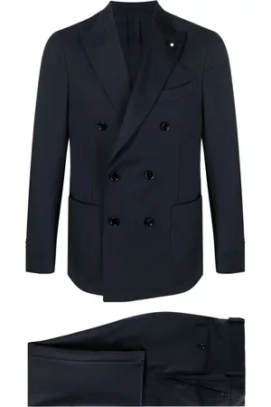 LARDINI Men Suits - Double-breasted wool suit