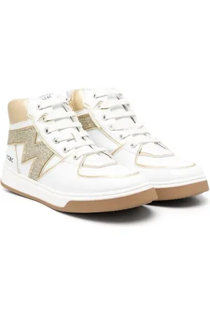 MONNALISA Logo-patch high-top sneakers