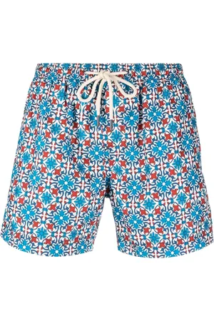 PENINSULA SWIMWEAR Geometric-print swim shorts