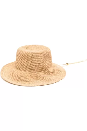 SACAI Men Hats - Woven raffia sun hat