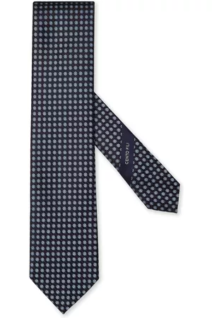 Z Zegna Men Bow Ties - Floral-print silk tie
