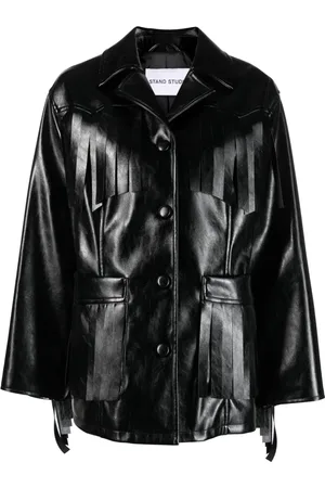 Stand Studio Polished-finish single-breasted jacket