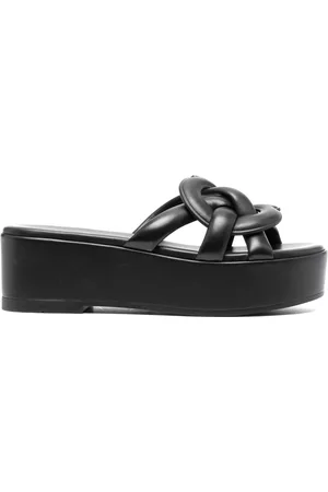 Coach Women Sandals - Everette leather platform sandals