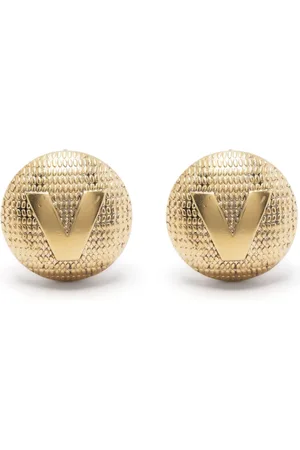 Vetements V-logo stud earring