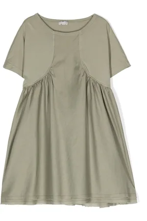 Il gufo Short-sleeve gathered dress