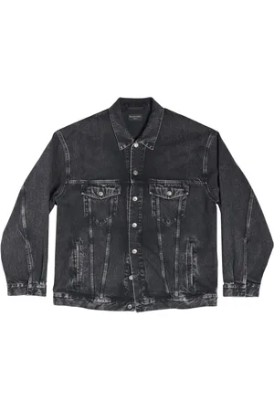 Balenciaga Logo-embellished denim jacket