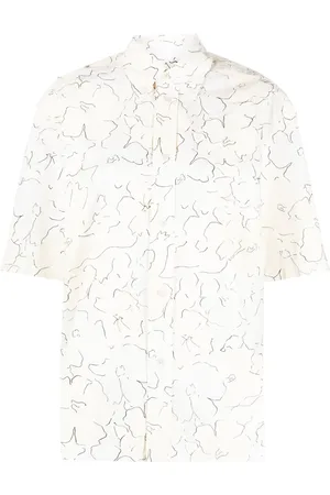 Plan C Floral-print short-sleeve shirt