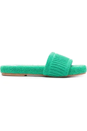 MANEBI Terrycloth flat slides