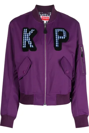 Kenzo Logo-patch bomber jacket