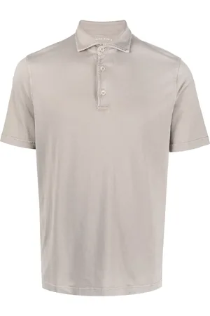 FEDELI Plain cotton polo shirt