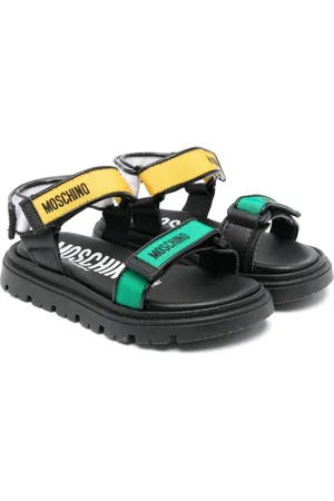 Moschino Logo-print touch-strap sandals