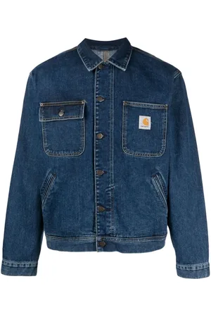 Carhartt denim hot sale zip jacket