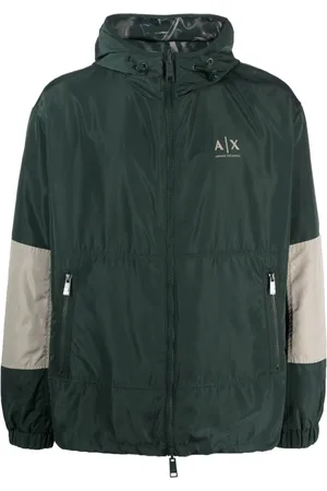 Armani Exchange Panelled hooded jacket