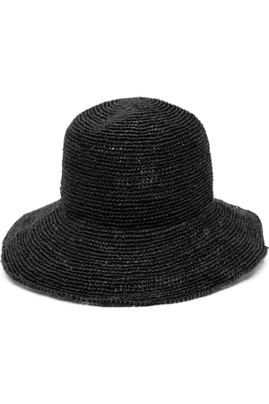 SACAI Interwoven straw sun hat
