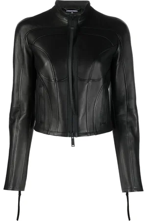 Dsquared2 Panelled leather jacket