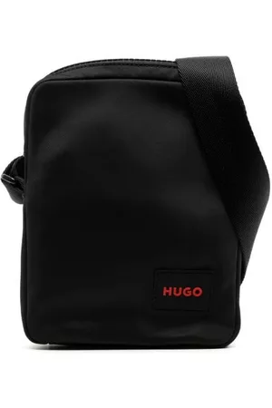 HUGO BOSS Men 17 Inch Laptop Bags - Logo-patch messenger bag