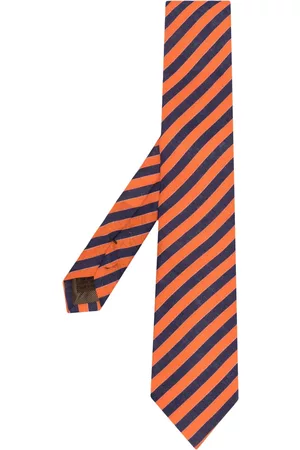 Church's Men Bow Ties - Stripe-print linen tie