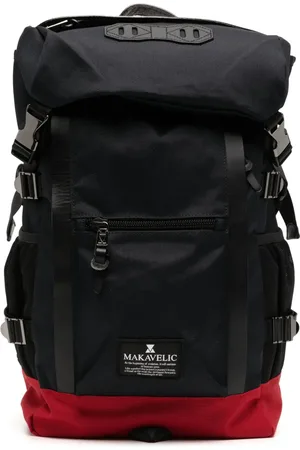 Makavelic Contrasting-detail logo-patch backpack