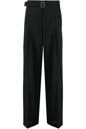 Etudes High-waisted straight-leg trousers