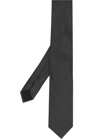 corneliani Men Bow Ties - Pointed-tip jacquard tie
