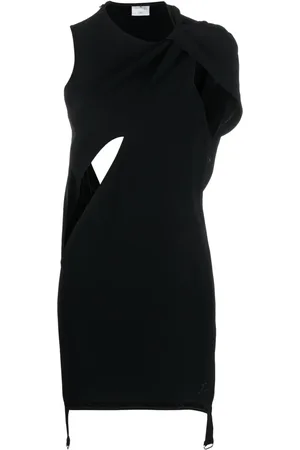 Courrèges Heritage crepe twist minidress