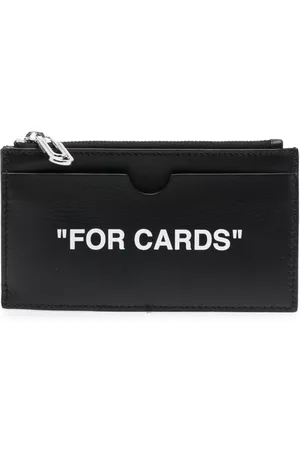 OFF-WHITE Men Wallets - Quote-print leather wallet