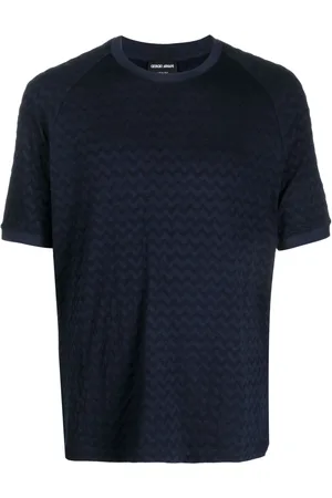 Giorgio Armani Textured round neck T-shirt