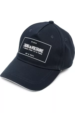 Zadig & Voltaire Boys Caps - Logo-patch cotton cap