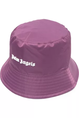 Palm Angels Hats - Logo-plaque bucket hat
