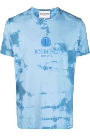 Iceberg Men Neckties - Tie-dye print cotton T-shirt