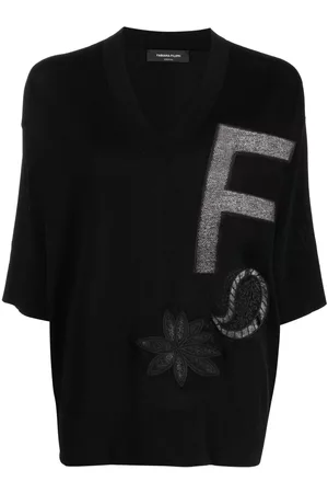 Fabiana Filippi Women Tops - Embroidered-motif knitted jersey