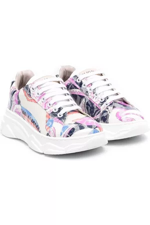 PUCCI Junior Girls Sneakers - Graphic-print lace up trainers