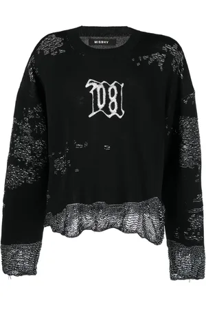 MISBHV Intarsia-knit long-sleeve jumper