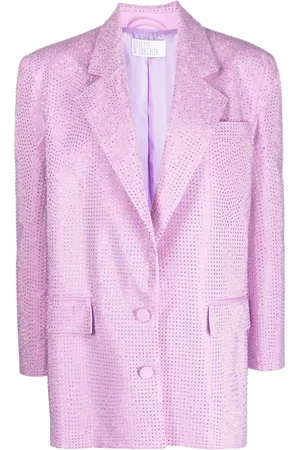 GIUSEPPE DI MORABITO Crystal-embellishment cotton-blend blazer
