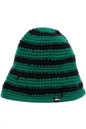 STUSSY Men Hats - Striped knitted bucket hat