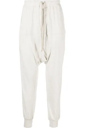 Rick Owens Drop-crotch drawstring track pants