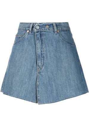 OUR LEGACY Medium-wash denim skirt